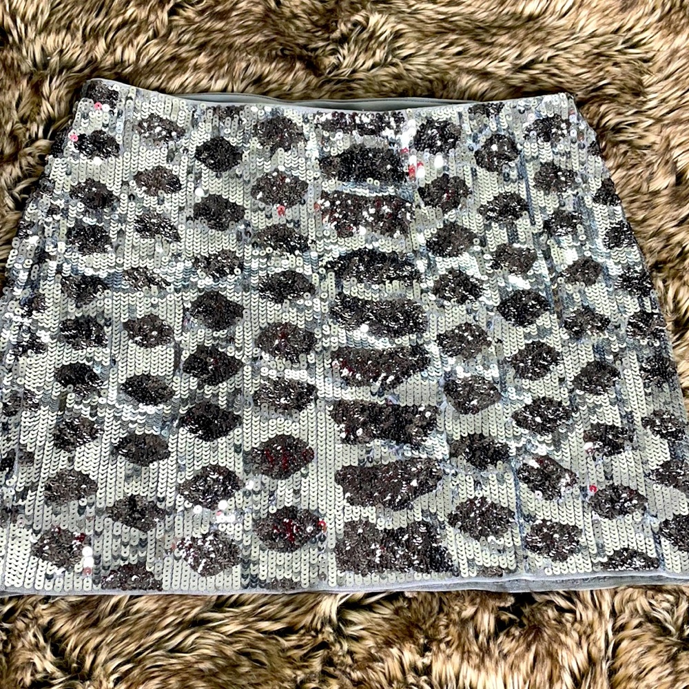 Express Sequin Mini-Skirt